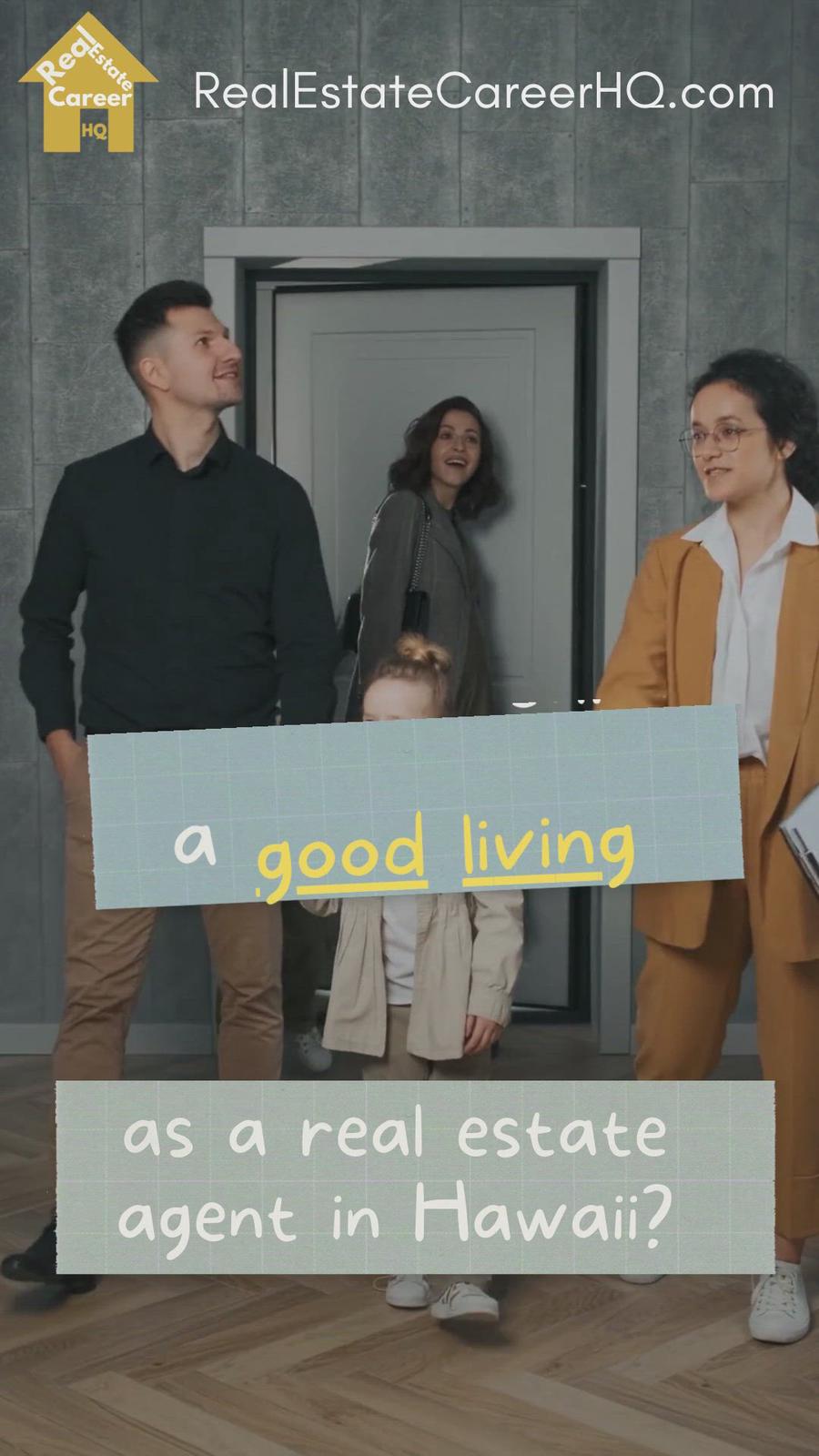 'Video thumbnail for Here's a video on how much real estate agents make in Hawaii'