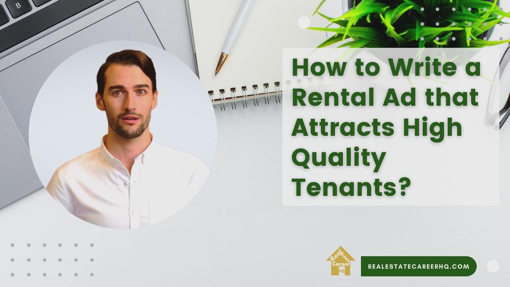 'Video thumbnail for Video on Writing a Compelling Rental Ad that Attracts High Quality Tenants'