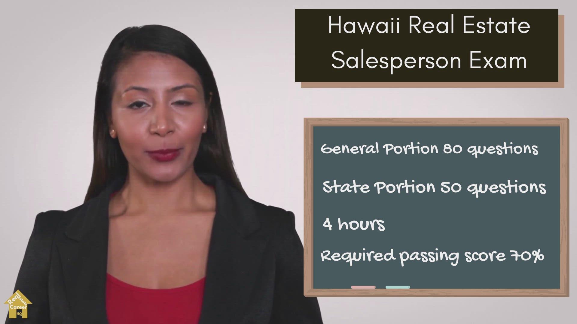 'Video thumbnail for Hawaii Real Estate Salesperson Exam - Sample Questions'