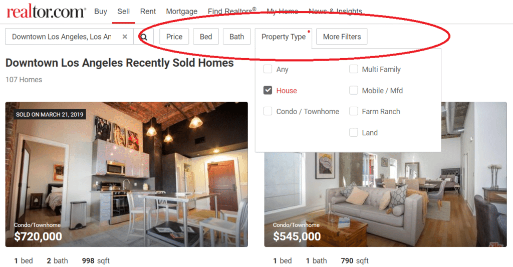 Comparative Market Analysis (CMA) real estate