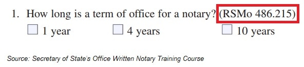 Missouri Secretary of State's Office Notary Training Course