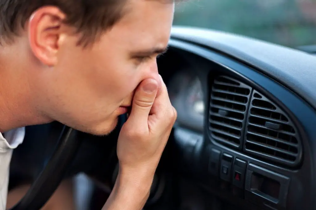 real estate agent's car has bad odor