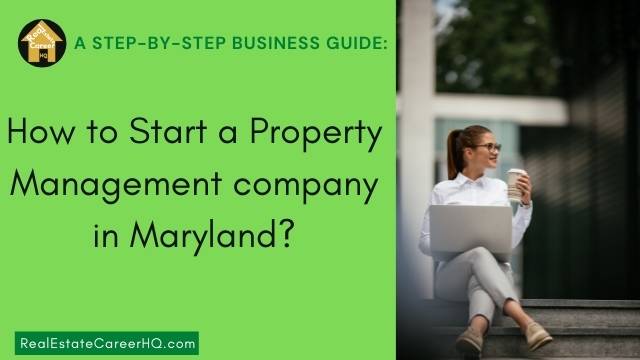 Business woman thinking to start a property management company in Maryland