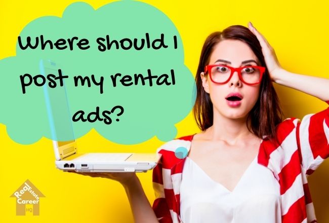 Property manager thinking where to post rental ads