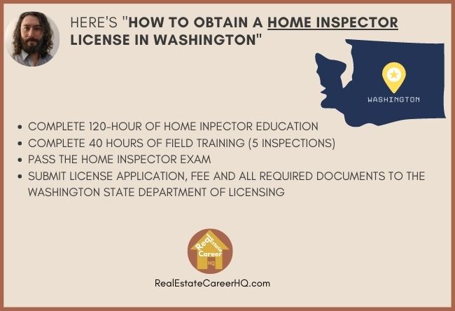 Washington home inspector license requirement