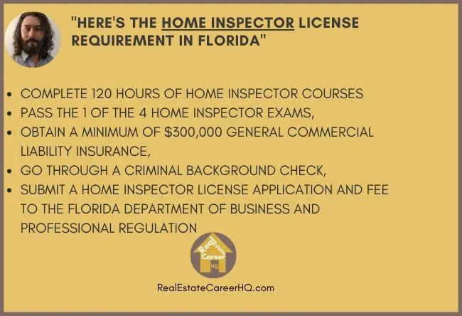 Florida Home Inspector License Requirement
